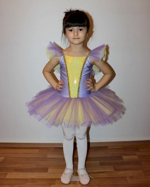 Ayce Kostüm - Lila Sarı Tütü - T10