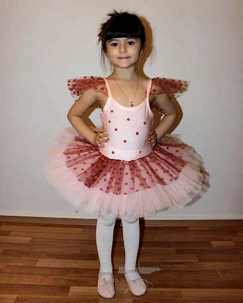 Ayce Kostüm - Kırmızı Puantiyeli Tütü - T14