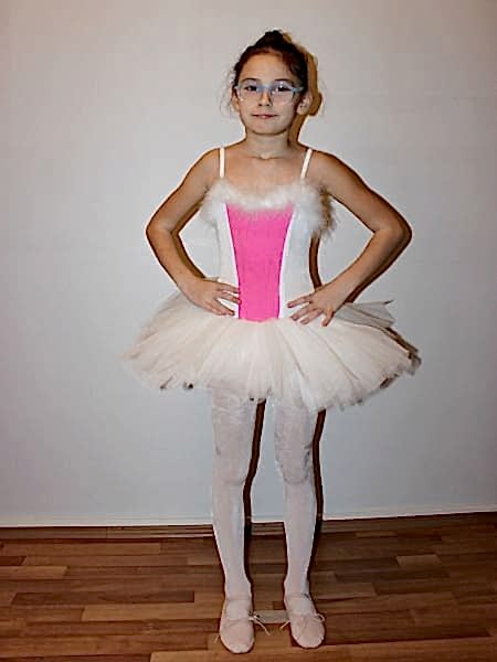 AYCE KOSTÜM - TÜYLÜ PEMBE BEYAZ BUNNY TÜTÜ - T36