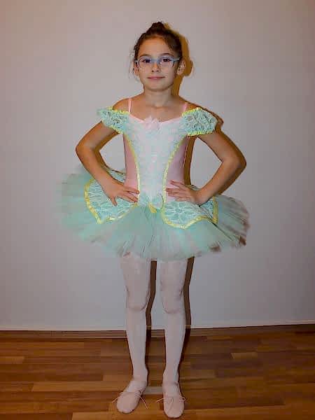 AYCE KOSTÜM - SU YEŞİLİ PEMBE PRENSES TÜTÜ - T38