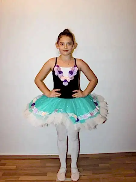 Ayce Kostüm - Çiçekli Mor Mavi Tütü - T63