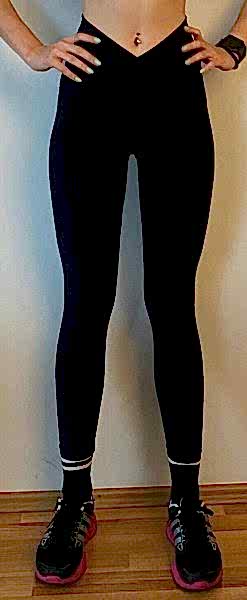 Pilates Yoga Fitness Koşu Sporcu V Kesim Taytı