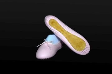 Ayce Kostüm - PEMBE DERİ BALE AYAKKABISI PATİĞİ P02